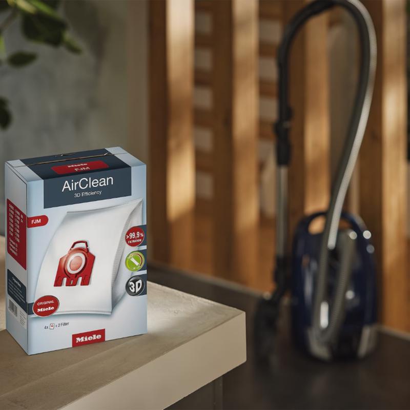 Miele FJM Canister Vacuum Bags For Compact C2, Compact C2 and Complete C1 Canister Vacuums 4 pk