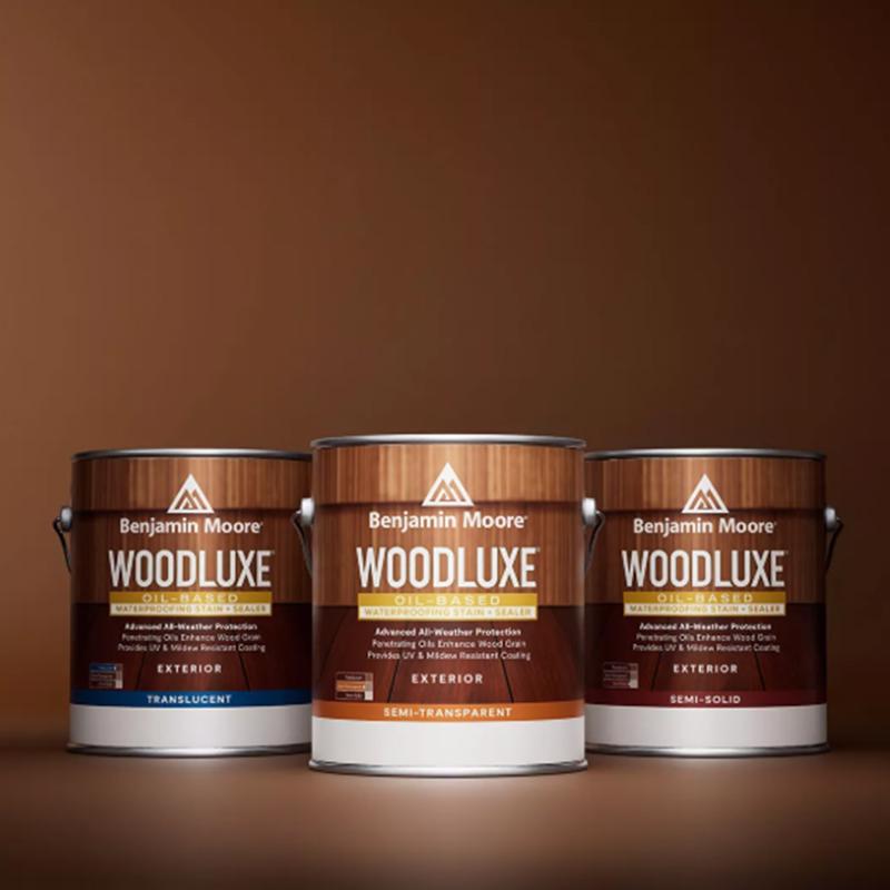 Benjamin Moore Woodluxe Transparent Bleached Gray Penetrating Oil Deck and Siding Stain 1 gal