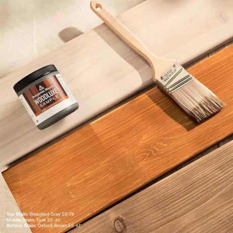 Benjamin Moore Woodluxe Translucent Bleached Gray Penetrating Waterborne Deck and Siding Stain 1 gal