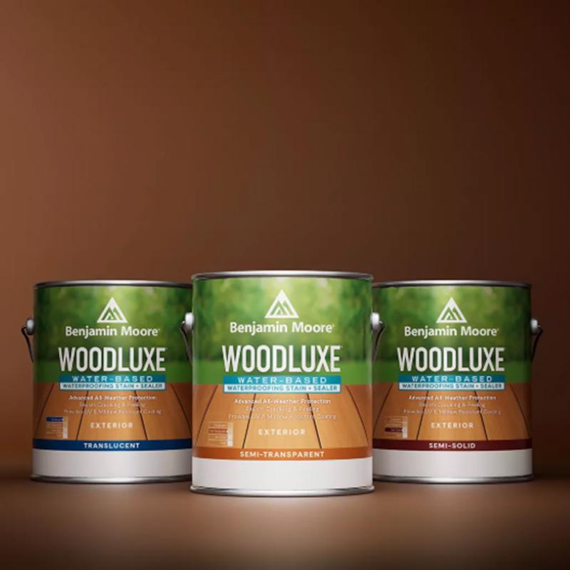 Benjamin Moore Woodluxe Translucent Bleached Gray Penetrating Waterborne Deck and Siding Stain 1 gal