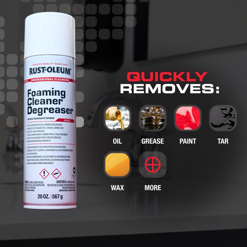 Rust-Oleum Professional Cleaners Cleaner and Degreaser 20 oz Foam