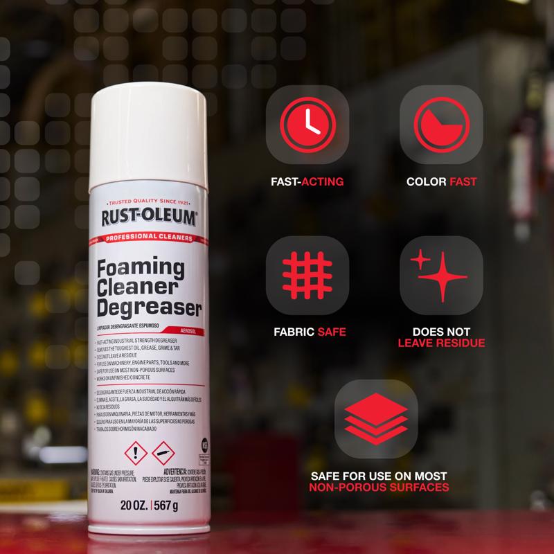 Rust-Oleum Professional Cleaners Cleaner and Degreaser 20 oz Foam