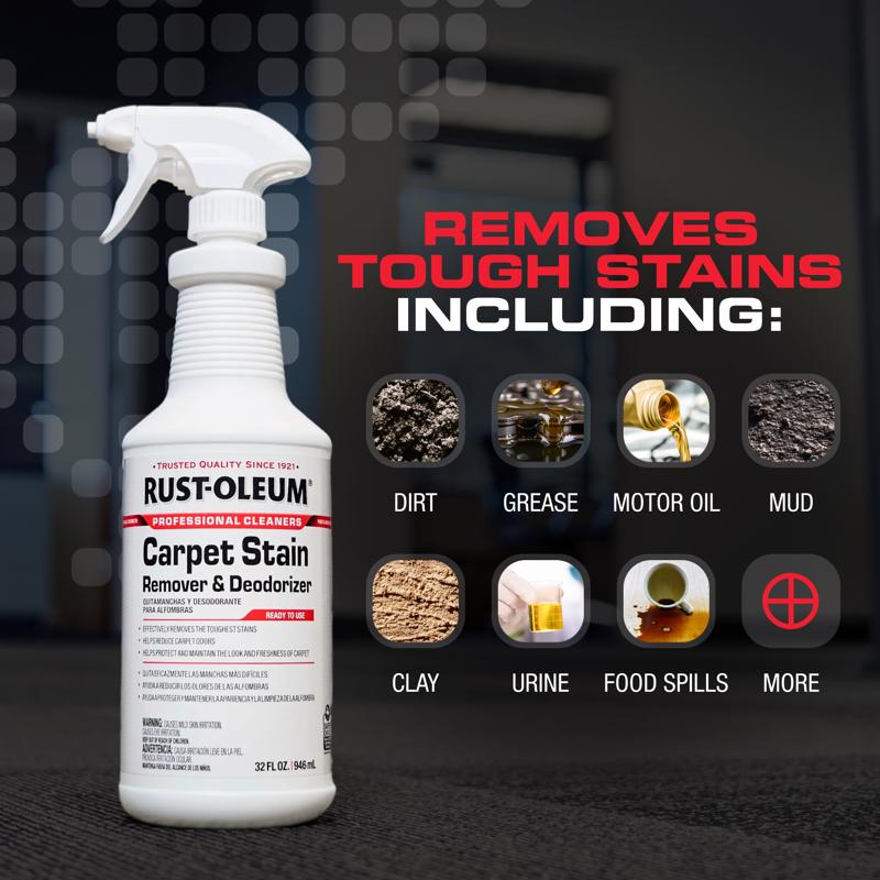 Rust-Oleum Professional Cleaners Citrus Scent Carpet Stain Remover 32 oz Spray