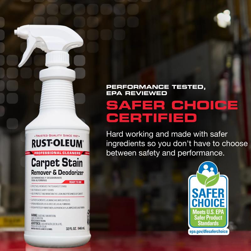 Rust-Oleum Professional Cleaners Citrus Scent Carpet Stain Remover 32 oz Spray