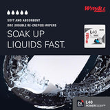 Wypall Disposable Towels 12 in. W X 12.5 in. L 56 pk