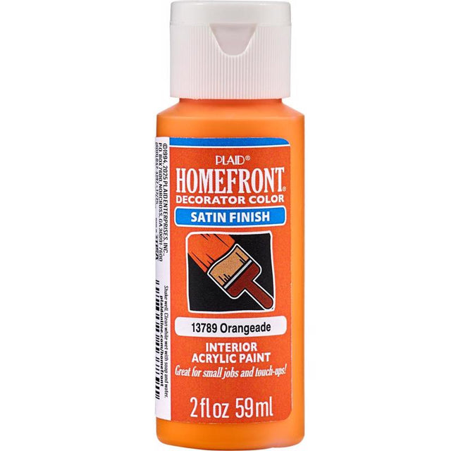 Homefront Satin Orangeade Craft Paint Exterior and Interior 2 oz