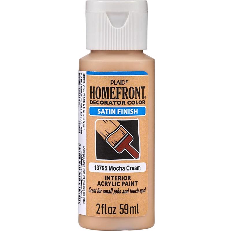 Homefront Satin Mocha Cream Craft Paint Exterior and Interior 2 oz