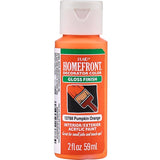Homefront Gloss Pumpkin Orange Craft Paint Exterior and Interior 2 oz