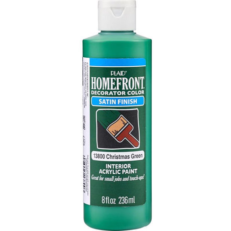 Homefront Christmas Green Craft Paint Exterior and Interior 8 oz