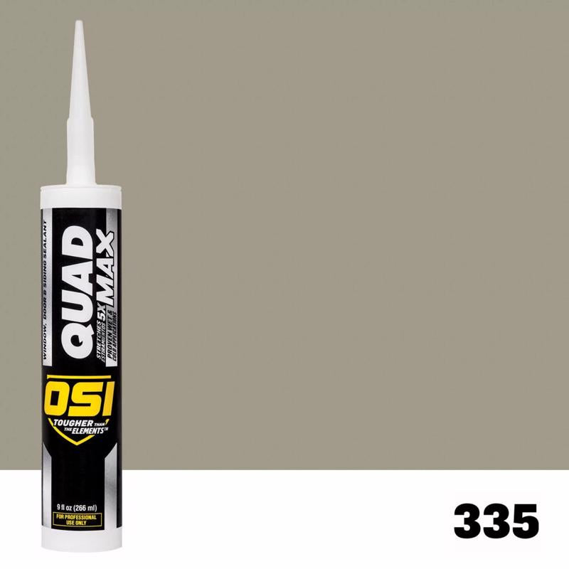 OSI Quad Max Monterey Taupe Elastomeric Polymers Caulk Sealant 9.5 oz
