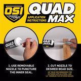 OSI Quad Max Pearl Gray Elastomeric Polymers Caulk Sealant 9.5 oz