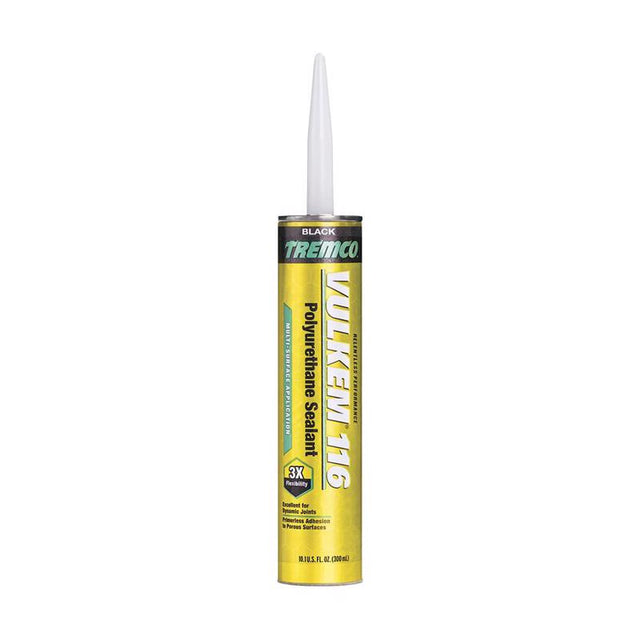 Vulkem 116 Black Polyurethane Window and Door Caulk Sealant 10.1 fl. oz.