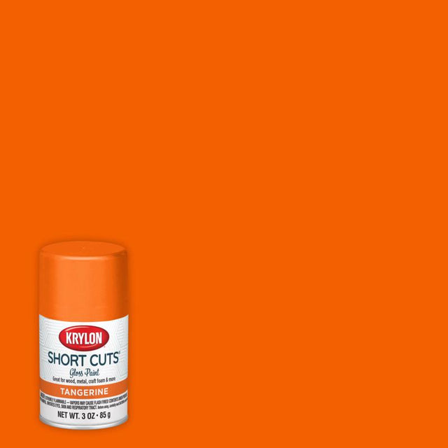 Krylon Short Cuts Gloss Tangerine Spray Paint 3 oz