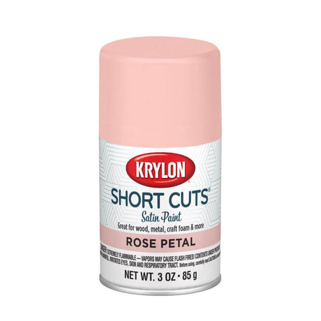 Krylon Short Cuts Satin Rose Petal Craft Spray Paint 3 oz