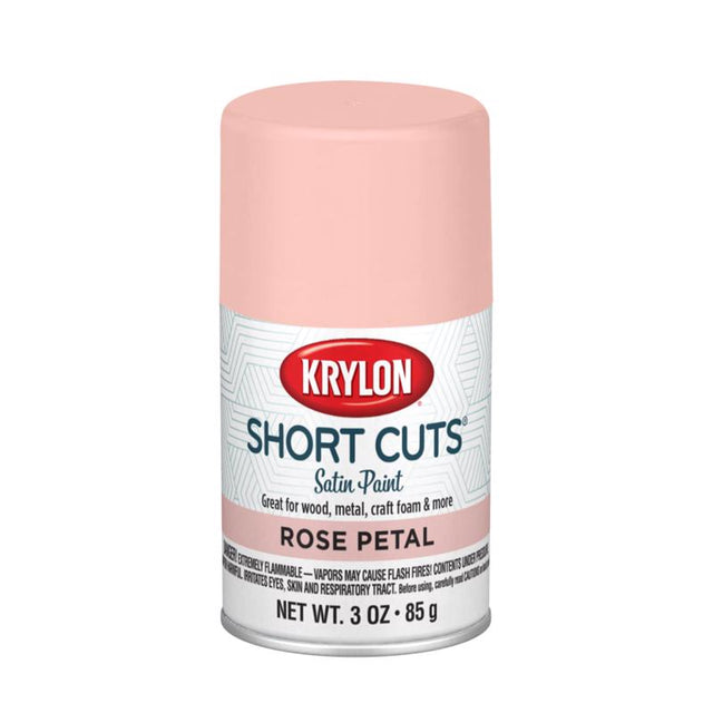 Krylon Short Cuts Satin Rose Petal Craft Spray Paint 3 oz