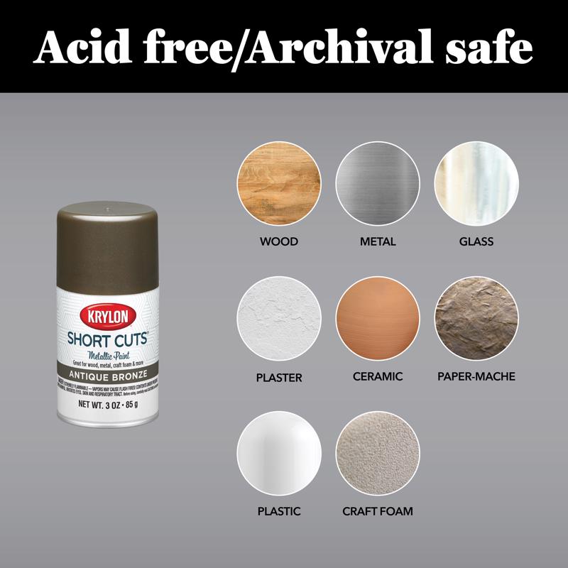 Krylon Short Cuts Satin Rose Petal Craft Spray Paint 3 oz