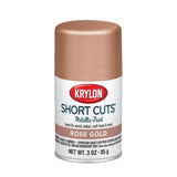 Krylon Short Cuts High-Gloss Rose Gold Craft Spray Paint 3 oz