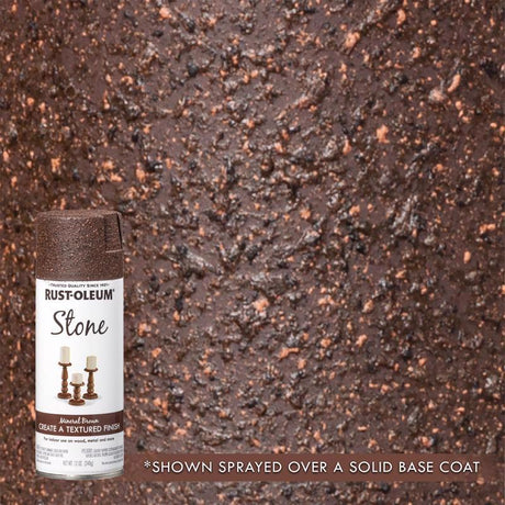 Rust-Oleum Stone Effect Mineral Brown Spray Paint 12 oz