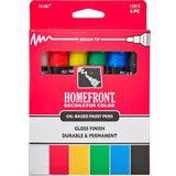 Homefront Multi Color Paint Pen Exterior and Interior 6 pc
