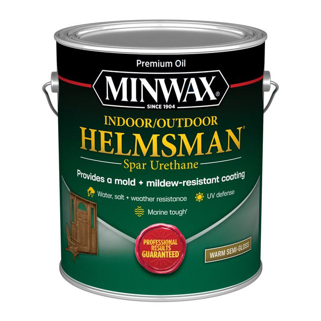 Minwax Helmsman Warm Semi-Gloss Clear Solvent-Based Spar Urethane 1 gal