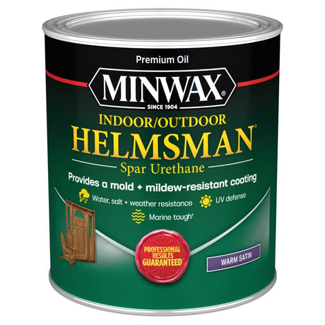 Minwax Helmsman Warm Satin Clear Solvent-Based Spar Urethane 1 qt