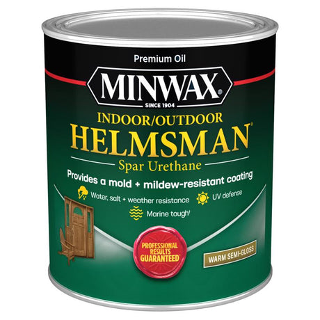 Minwax Helmsman Warm Semi-Gloss Clear Solvent-Based Spar Urethane 1 qt