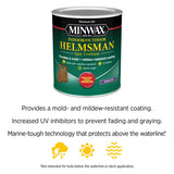 Minwax Helmsman Warm Semi-Gloss Clear Solvent-Based Spar Urethane 1 qt