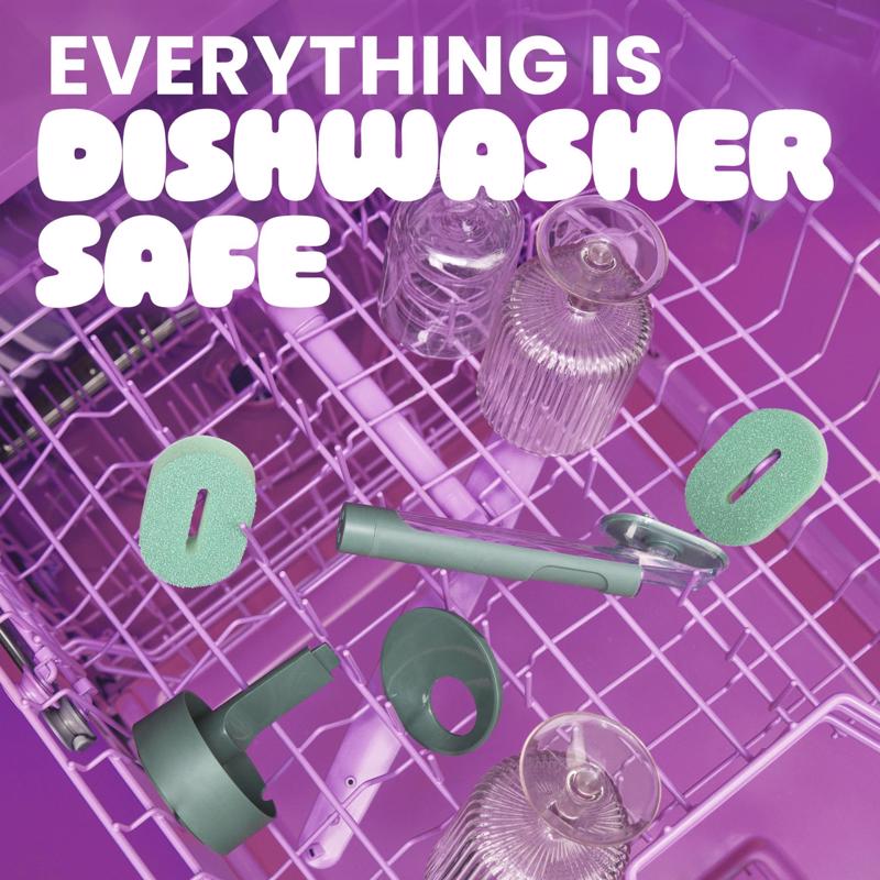 Scotch-Brite Medium Duty Dishwand Scrubber For All Metal Surfaces 1 pk