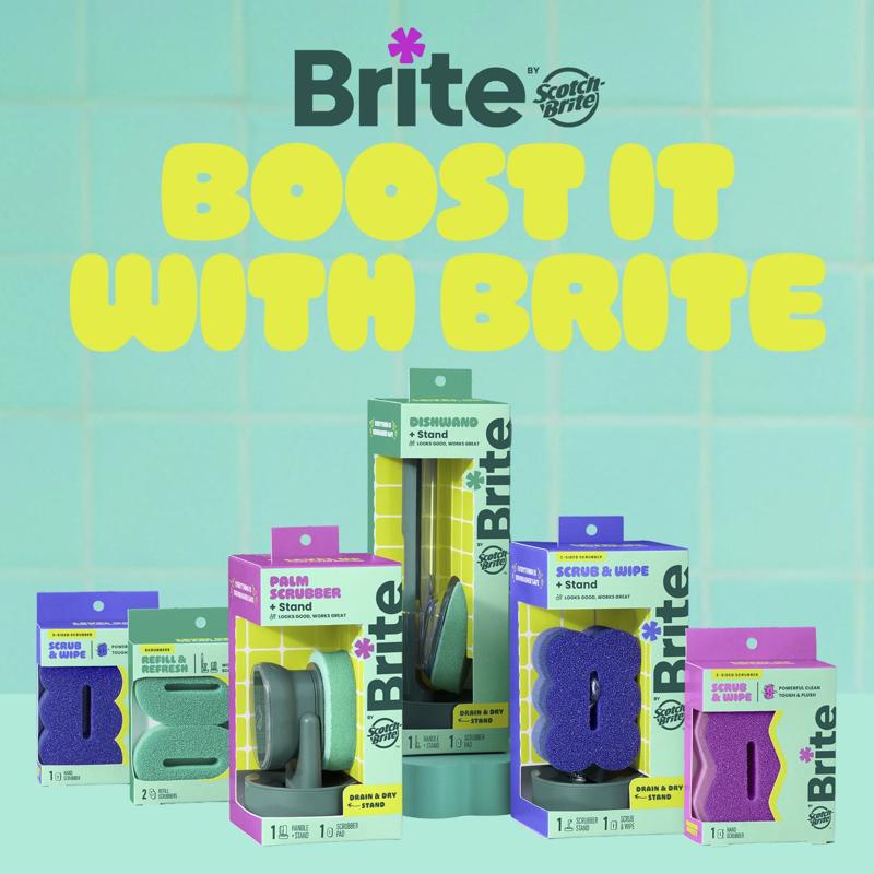 Scotch-Brite Medium Duty Dishwand Scrubber For All Purpose 1 pk