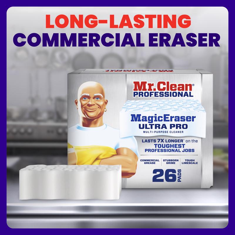 Mr. Clean Professional Ultra Pro Heavy Duty Magic Eraser For All Purpose 26 pk