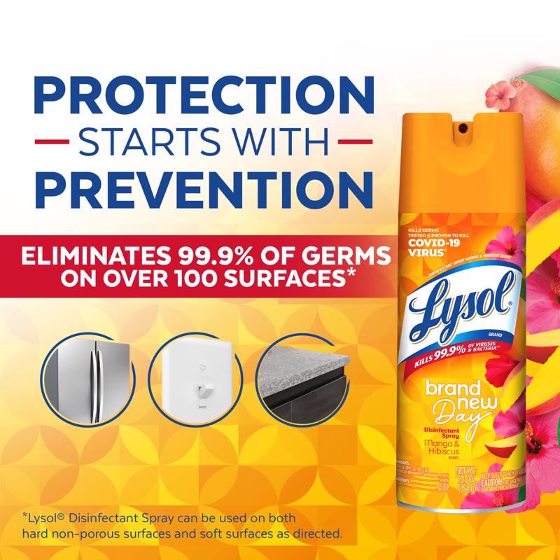 Lysol Brand New Day Mango & Hibiscus Scent Disinfectant 12.5 oz