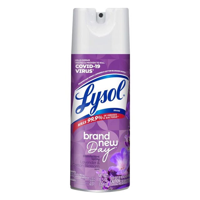 Lysol Brand New Day Lavender and Cotton Blossom Scent Disinfectant 12.5 oz