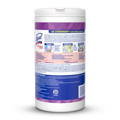 Lysol Lavender and Cotton Blossom Scent Disinfecting Wipes 16.7 oz.