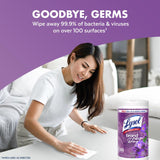 Lysol Lavender and Cotton Blossom Scent Disinfecting Wipes 16.7 oz.