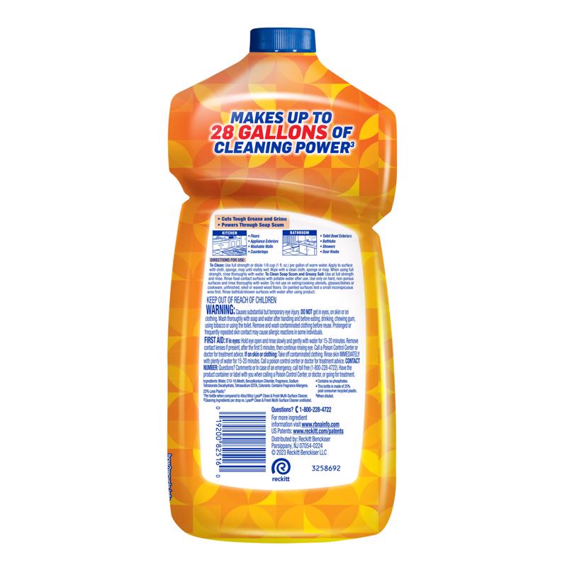 Lysol Brand New Day Mango and Hibiscus Scent Concentrated Multi-Surface Cleaner Liquid 28 oz