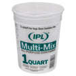 IPL Clear 1 qt Plastic Multi-Mix Container