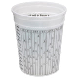 IPL Clear 1 qt Plastic Multi-Mix Container