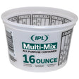 IPL Clear 1 pt Plastic Multi-Mix Container