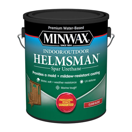 Minwax Helmsman Warm Gloss Clear Water-Based Spar Urethane 1 gal