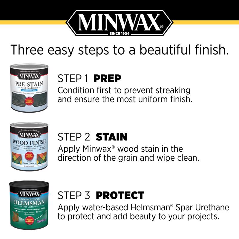 Minwax Helmsman Warm Satin Clear Water-Based Spar Urethane 1 gal