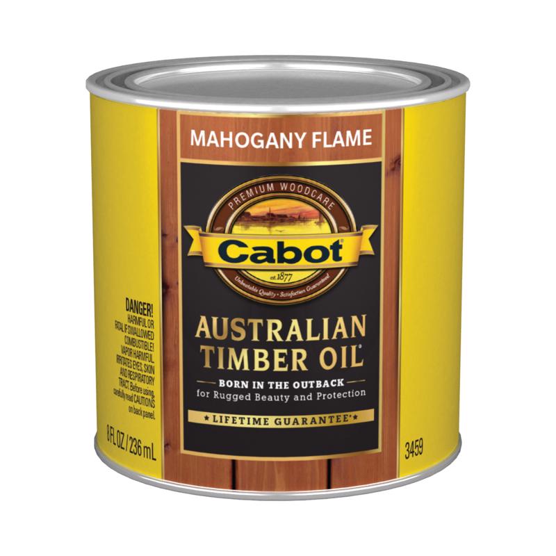 Cabot Transparent Mahogany Flame Australian Timber Oil 0.5 pt