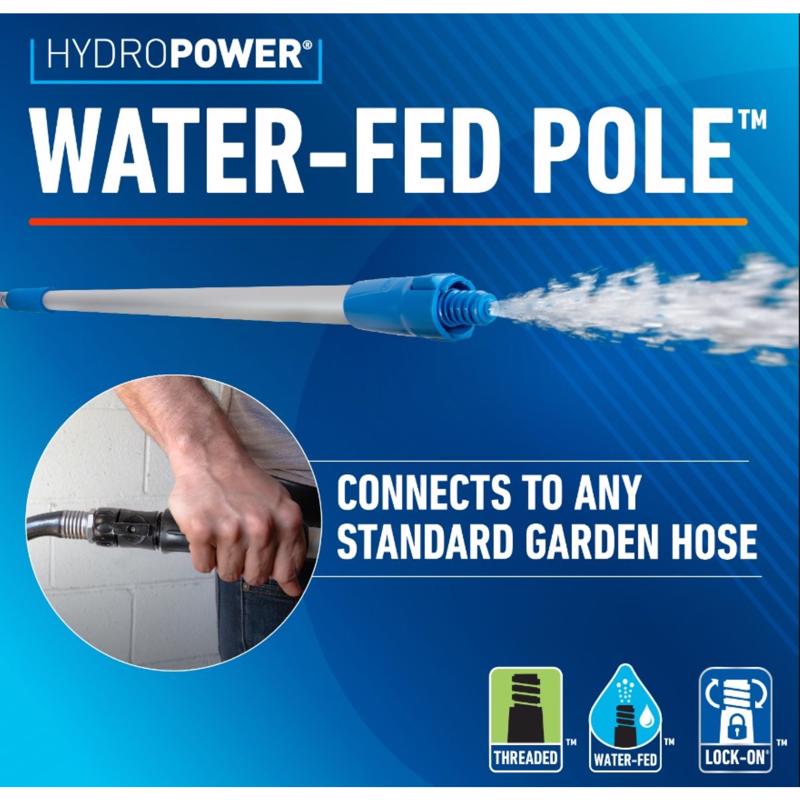 Unger 60 in. L X 1 in. D Aluminum Water Flow Pole Silver/Blue