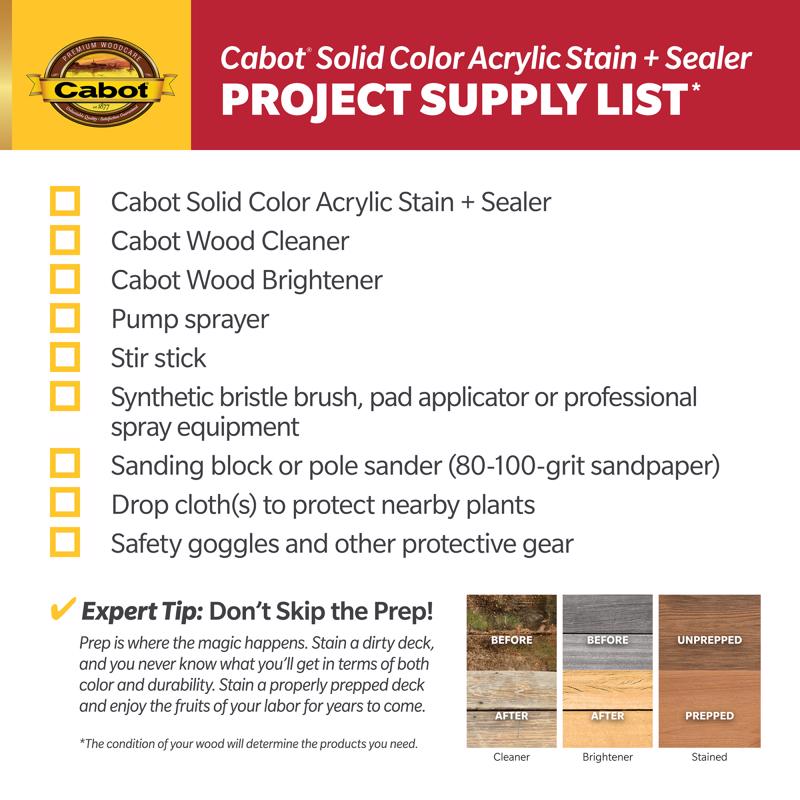 Cabot Solid Tintable Neutral Base Stain and Sealer 0.5 pt