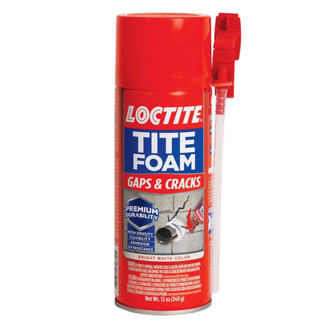 Loctite TiteFoam White Polyurethane Gaps and Cracks Foam Sealant 12 oz