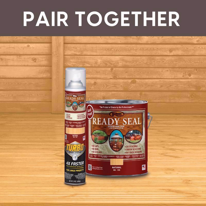 Ready Seal Turbo Spray Natural Wood Stain 24 oz