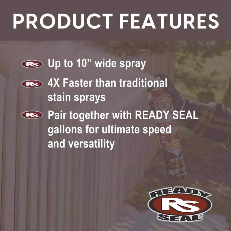Ready Seal Turbo Spray Natural Cedar Wood Stain 24 oz