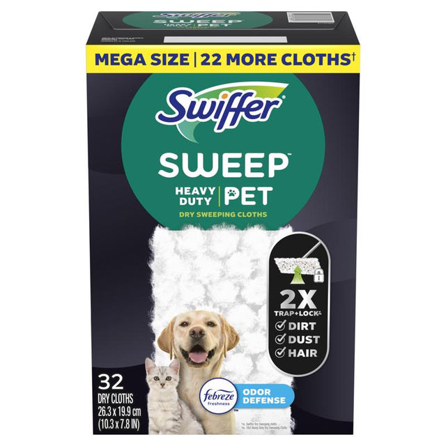Swiffer 10.3 in. Polyester Blend Sweeping Pad