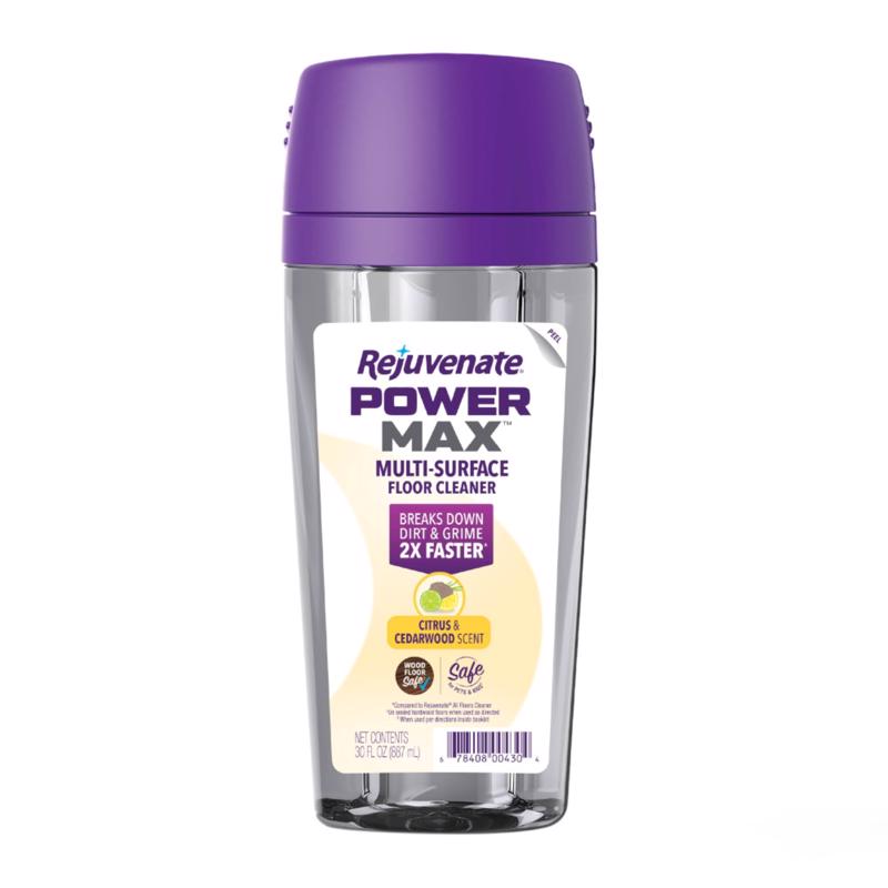 Rejuvenate Power Max Citrus & Cedarwood Scent Floor Cleaner Liquid 30 oz