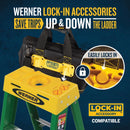 Werner 4 ft. H Fiberglass Step Ladder Type II 225 lb. capacity