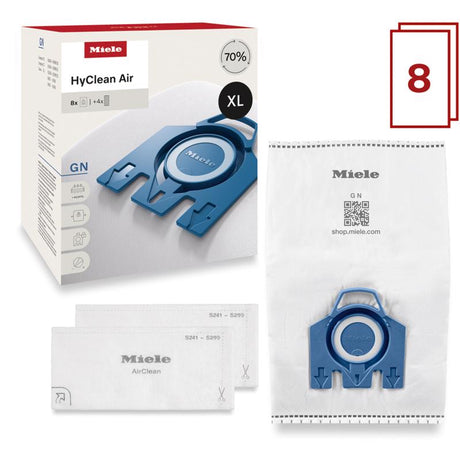 Miele GN HyClean AirClean Canister Vacuum Bags 8 pk